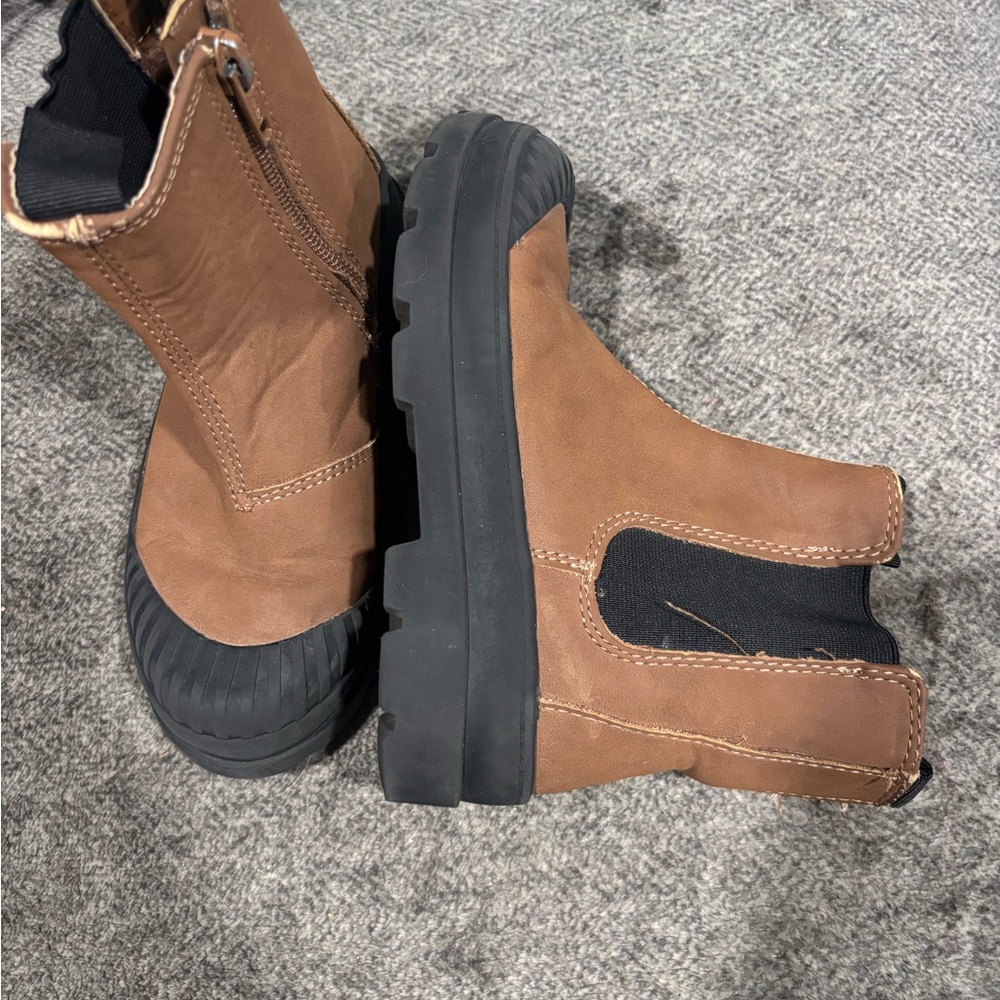 H&M Kids Brown Boots with Black Soles
